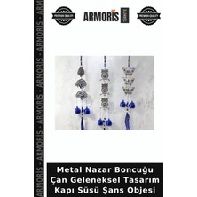 Armoris Metal Nazar Boncuğu Çan Geleneksel Tasarım Kapı Süsü Şans Objesi