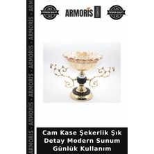 Armoris Cam Kase Şekerlik Şık Detay Modern Sunum Günlük Kullanım