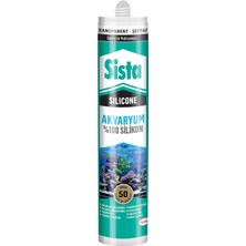 Özkaya Store Sista Silikon Mastik Aquarium, Balıklara Zarar Vermeyen Akvaryum Silikonu, Uv Dirençli Silikon Mastik, Elastikiyeti Yüksek Güçlü Yapıştırıcı, 1X280ML