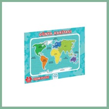 Bşk Virgo Dünya Haritası Frame Puzzle 35 Parça BSK2026