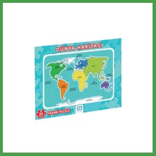 Soi Home Dünya Haritası Frame Puzzle 35 Parça Soı