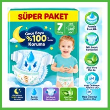 Bezos Aktif Bebek Süper Paket Bebek Bezi 7 Beden 30 Adet Arz