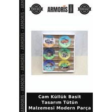 Armoris Cam Küllük Basit Tasarım Tütün Malzemesi Modern Parça
