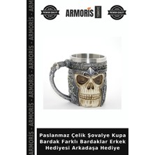 Armoris Paslanmaz Çelik Şovalye Kupa Bardak Farklı Bardaklar Erkek Hediyesi Arkadaşa Hediye