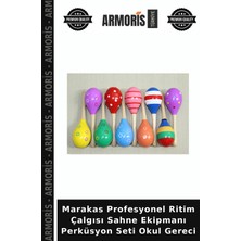 Armoris Marakas Profesyonel Ritim Çalgısı Sahne Ekipmanı Perküsyon Seti Okul Gereci