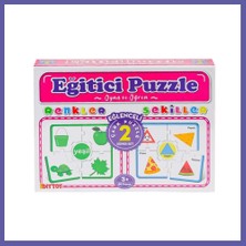 Nida 7194 Çark Puzzle Renkler Şekiller - Nıda