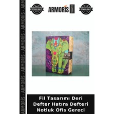 Armoris Fil Tasarımı Deri Defter Hatıra Defteri Notluk Ofis Gereci