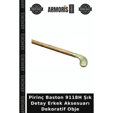 Armoris Pirinç Baston 9118H Şık Detay Erkek Aksesuarı Dekoratif Obje