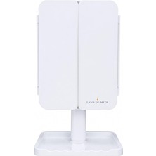 LOM2043-3 Renk, 96 LED Işıklı, 1200MAH Şarj Edilebilir Makyaj Aynası, 1X-2X-3X+10X Hd Zoom