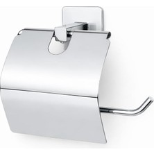 OEM Alper Banyo Kare Krom Yapışkanlı Kapaklı Tuvalet Kağıtlığı Wc Kağıtlık Tuvalet Kağıdı Askısı