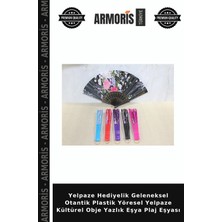 Armoris Yelpaze Hediyelik Geleneksel Otantik Plastik Yöresel Yelpaze Kültürel Obje Yazlık Eşya Plaj Eşyası