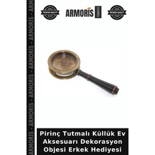 Armoris Pirinç Tutmalı Küllük Ev Aksesuarı Dekorasyon Objesi Erkek Hediyesi