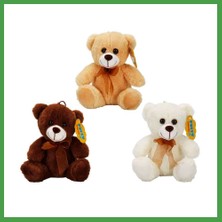 Soi Home 0998 Peluş Ayı Oturan Kurdeleli 21CM 2r Soı