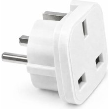 OEM Ingiliz Tipi Fiş Adaptörü Uk 'den Tr Priz Dönüştürücü, Avrupa Giriş Uyumlu, Seyahat Tipi Elektrik Adaptörü, Laptop Telefon Şarj Uyumlu, Dayanıklı Abs Plastik, Kompakt Tasarım