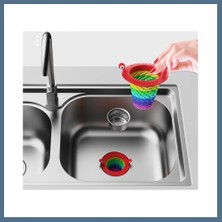 Bezos Renkli 6 Kademeli Lavabo Süzgeci Bbz