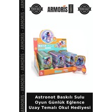 Armoris Astronot Baskılı Sulu Oyun Günlük Eğlence Uzay Temalı Okul Hediyesi