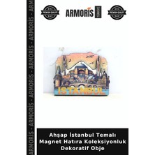 Armoris Ahşap Istanbul Temalı Magnet Hatıra Koleksiyonluk Dekoratif Obje