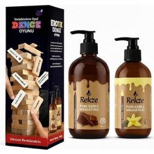 Üstüner Rekze "sex Oyunu Çikolata ve Vanilya Aromalı Masaj Yağı – 2’li Yenilebilir Romantik Set 120 Ml"