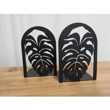 OEM Risingmaber Dekoratif Yaprak Desenli Metal Kitap Tutucu 2’li Paket MK14S