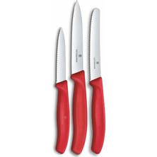 OEM Victorinox 6.7111.34C1 Swiss Classic 3lü Bıçak Set, Kırmızı