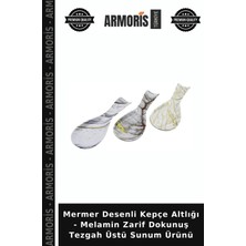 Armoris Mermer Desenli Kepçe Altlığı - Melamin Zarif Dokunuş Tezgah Üstü Sunum Ürünü