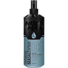 Özkaya Store Nishman Sea Salt Sprey 200 ml – Mat Bitişli, Doğal Plaj Dalgası Etkisi, Aloe Vera &amp; Keratin Içerikli, Tüm Saç Tipleri Için