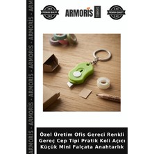 Armoris Özel Üretim Ofis Gereci Renkli Gereç Cep Tipi Pratik Koli Açıcı Küçük Mini Falçata Anahtarlık