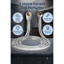 OEM Ahlez Banyo Spiral Duş Hortumu 2 Metre Kenetli Duş Hortum Zinciri
