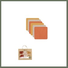 Bezos 6'lı Müslin Mendil 20X20 cm 90106 Kiremit Bej Hardal · Renk: Kiremit Bej Hardal Bezos1
