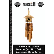 Armoris Hasır Kuş Yuvalı Bambu Çan NO:1042 Aksesuar Kapı Teras