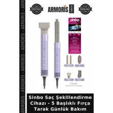 Armoris Sinbo Saç Şekillendirme Cihazı - 5 Başlıklı Fırça Tarak Günlük Bakım
