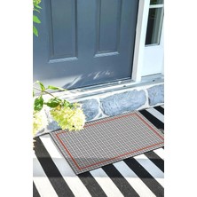 Ekose Kapı Önü Paspası Dekoratif Kapı Paspası Dış Mekân Paspas Ev Içi Paspası 45X70CM