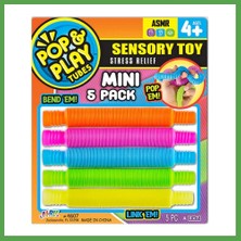 Bezos Pop & Play Tubes Duyusal Stres Oyuncağı Nessiworld 5'li Mgc