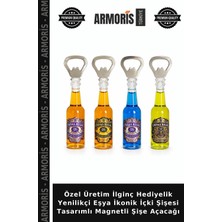 Armoris Özel Üretim Ilginç Hediyelik Yenilikçi Eşya Ikonik Içki Şişesi Tasarımlı Magnetli Şişe Açacağı