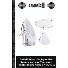 Armoris Delikli Buhar Geçirgen Ütü Tabanı Yanmaz Yapışmaz Tekstil Bakım Kumaş Koruyucu
