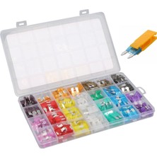 Özkaya Store 300 Adet Parça Micro - Mini - Standart Orta Boy Bıçak Tipi Araç Sigorta Çeşitler 2A/3A /5A /7.5A/ 10A /15A/ 20A /25A/ 30A /35A /40A Kutulu Sigorta Seti Değiştirme Klipsi