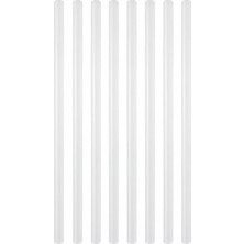 OEM 8’li Ince Silikon Çubuk 7,4 mm x 30 cm Sıcak Silikon Tabancası Uyumlu Şeffaf Mum Silikon Hobi ve Tamir Için