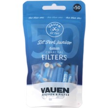 OEM Dr. Perl Junior Blue 6mm. 50 Adet Aktif Karbon Pipo Filtresi