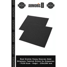 Armoris Özel Üretim Yüzey Onarımı Hobi Ekipmanı Tamirat Ürünü Su Zımparası - P150 Kum - Kağıt - 230X280 mm