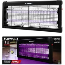 OEM Sinek Öldürücü Cız Cihazı Makine 2pcs LED Floresan 100M2 Etkili 1800V 54X23.5CM SWIK-9617