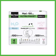 Bezos Natural Double Soft Bebek Bezi Ultra Paket 4 Beden 100 Adet Arz