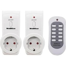 OEM Wellhise Priz 2'li Uzaktan Kumandalı Priz 3680W Çocuk Korumalı Priz