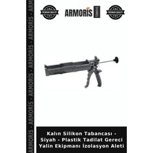 Armoris Kalın Silikon Tabancası - Siyah - Plastik Tadilat Gereci Yalin Ekipmanı Izolasyon Aleti