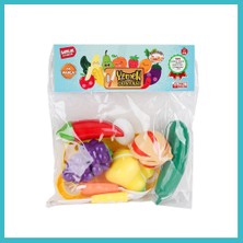 Defne Store URT007-PVC-2A B Kesilebilen Meyve Sebze 14 Parça Dfnbez
