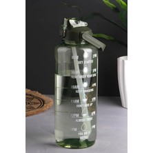 Özkaya Store Kapaklı Tutma Saplı 1500 ml Motivasyon Su Şişesi, CAN.PMY.300