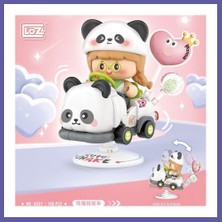 Nida LZ-4307 Loz Panda Sallanan Sürüş 188 Parça Block Oyuncak Nıda