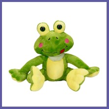 Nida Oturan Peluş Kurbağa 30 cm Nıda