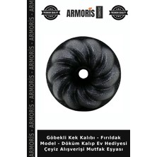 Armoris Göbekli Kek Kalıbı - Fırıldak Model - Döküm Kalıp Ev Hediyesi Çeyiz Alışverişi Mutfak Eşyası