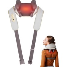 Gy Atelier H5 Mini Taşınabilir Omuz ve Boyun Masaj Aleti, Shiatsu Yoğurma Fonksiyonu, Isıtmalı Masaj, Yıkanabilir Kumaş, Kablosuz Tasarım, Type-C Şarjlı, Ev/ofis/araba Kullanımına Uygun