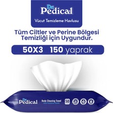 Titiz Vücut Temizleme Havlusu 50 Li